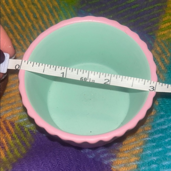 Vintage Pink Chocolate Cupcake Ceramic Trinket Box with Cherry Top - Picture 4 of 6